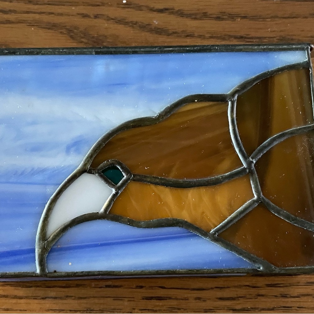 Stained Glass Box with hinged lid - Picture 7 of 12
